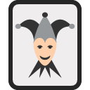 playing card black joker